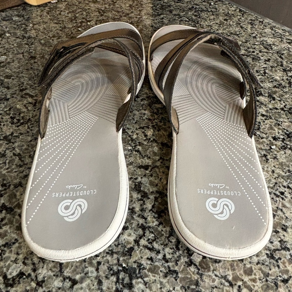 Cloudsteppers by Clarks Brinkley Coast Slide Sandal Size 12 - Picture 8 of 11